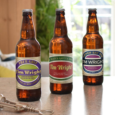 Personalised Man's Virtues Pack of 3 Beer Alcohol Everything Personal