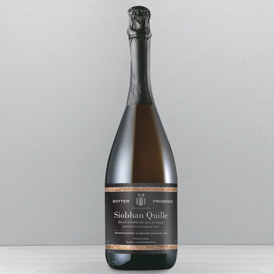 Personalised Classic Black Label Prosecco Alcohol Everything Personal