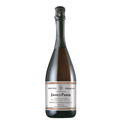 Personalised Contemporary Label Prosecco Food & Drink Everything Personal