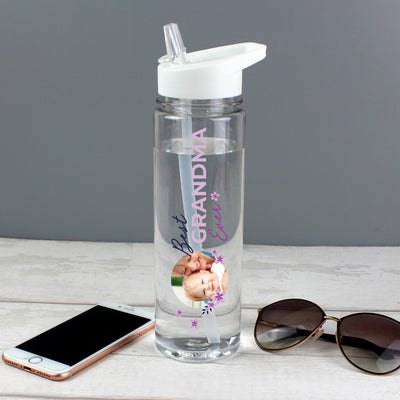 Personalised Floral Best Ever Photo Upload Water Bottle Photo Upload Products Everything Personal