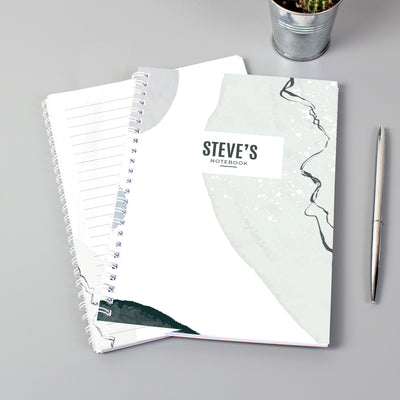 Personalised Abstract A5 Notebook Stationery & Pens Everything Personal