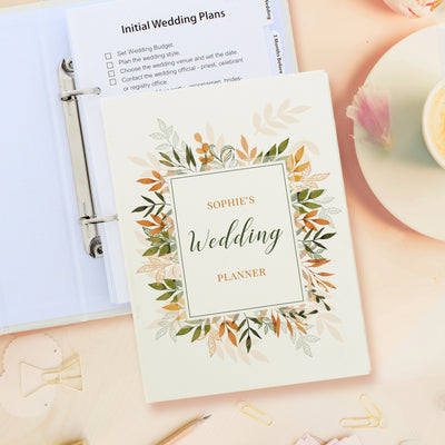 Personalised Autumnal Wedding Planner Stationery & Pens Everything Personal