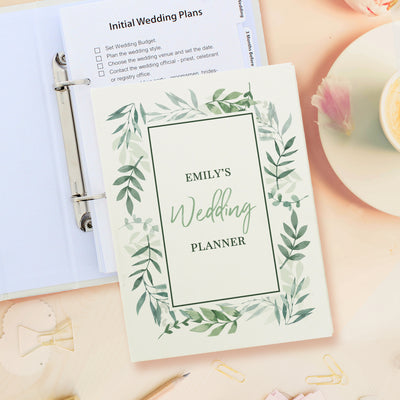 Personalised Botanical Wedding Planner Stationery & Pens Everything Personal