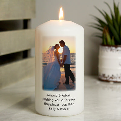 Personalised Photo Upload Pillar Candle Candles & Reed Diffusers Everything Personal