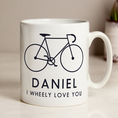 Personalised I Wheely Love You Bike Mug Mugs Everything Personal