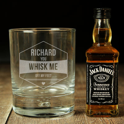 Personalised Whisk Me Of My Feet Whisky Set Food & Drink Everything Personal