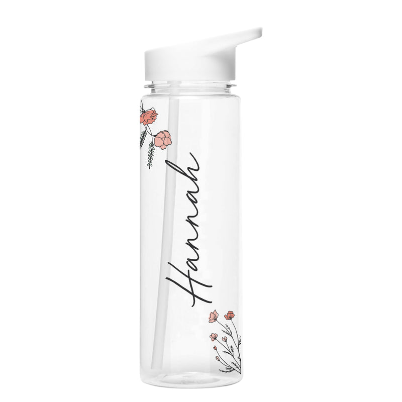 Personalised Floral Water Bottle Mealtime Essentials Everything Personal