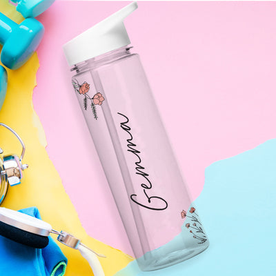 Personalised Floral Water Bottle Mealtime Essentials Everything Personal