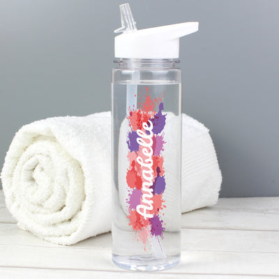 Personalised Splash Water Bottle Pink Food & Drink Everything Personal