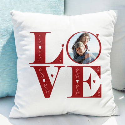 Personalised LOVE Photo Upload Cushion Photo Upload Products Everything Personal