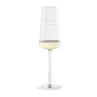Personalised Power Champagne Flute Glasses & Barware Everything Personal