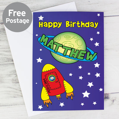 Personalised Space Card Greetings Cards Everything Personal