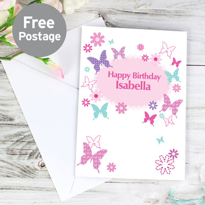 Personalised Butterfly Card Greetings Cards Everything Personal