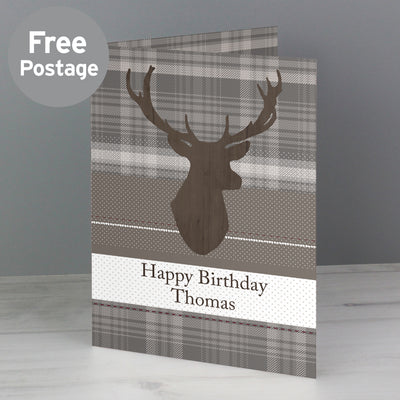 Personalised Highland Stag Card Greetings Cards Everything Personal