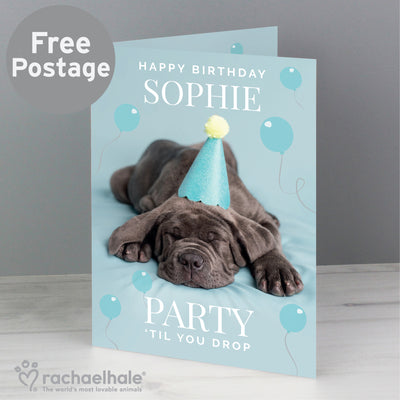 Personalised 'Party 'Til You Drop' Card Greetings Cards Everything Personal