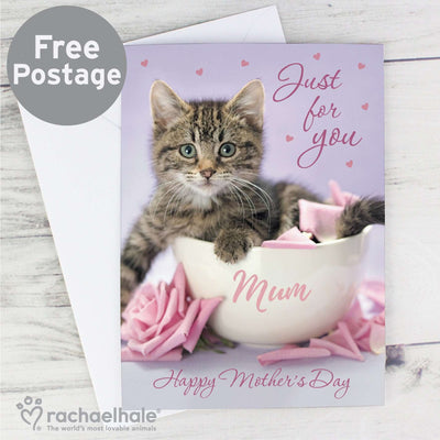 Personalised 'Just for You' Kitten Card Greetings Cards Everything Personal