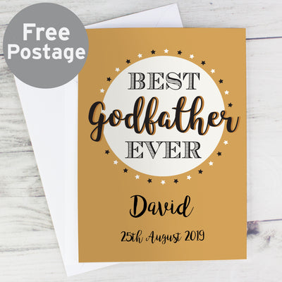 Personalised Best Godfather Card Greetings Cards Everything Personal