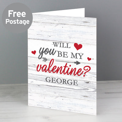 Personalised Be My Valentine Card Greetings Cards Everything Personal