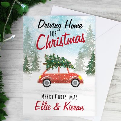 Personalised 'Driving Home For Christmas'' Card Greetings Cards Everything Personal
