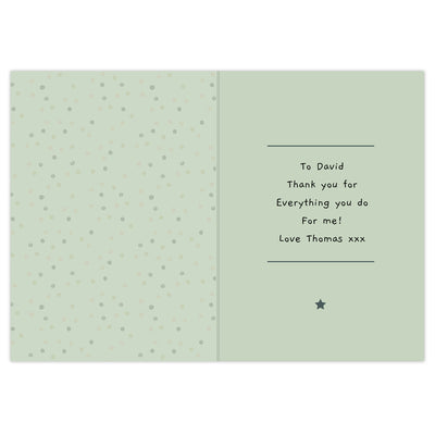 Personalised 'You're Like a Dad to Me' Card Greetings Cards Everything Personal