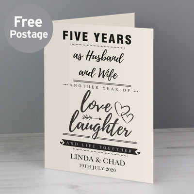 Personalised Anniversary Card Greetings Cards Everything Personal