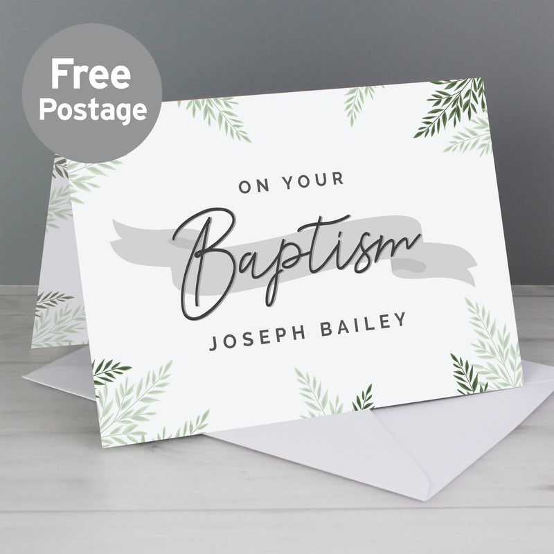 Personalised Baptism Card Greetings Cards Everything Personal