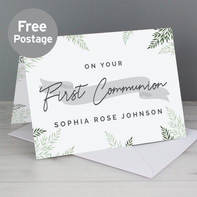 Personalised First Communion Card Greetings Cards Everything Personal