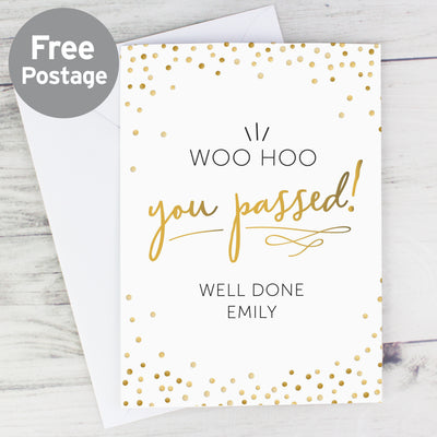 Personalised You Passed! Card Greetings Cards Everything Personal