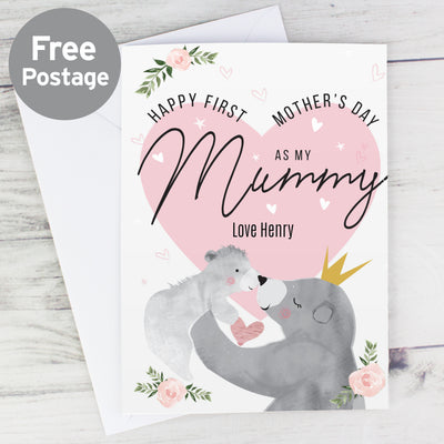 Personalised 1st Mother's Day Mama Bear Card Greetings Cards Everything Personal