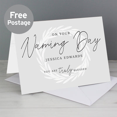Personalised Naming Day Card Greetings Cards Everything Personal