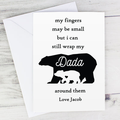 Personalised Fingers Maybe Small Polar Bear Card Greetings Cards Everything Personal