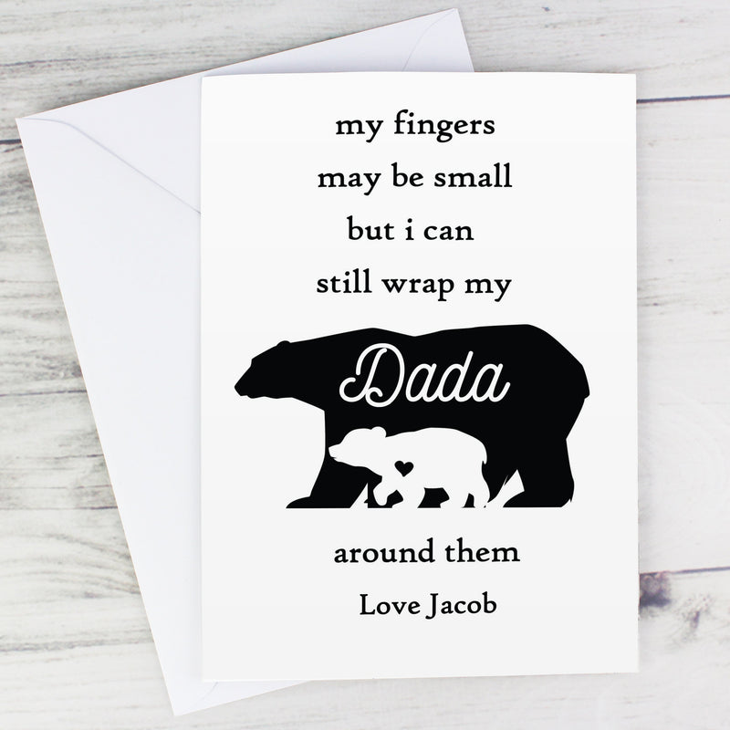 Personalised Fingers Maybe Small Polar Bear Card Greetings Cards Everything Personal