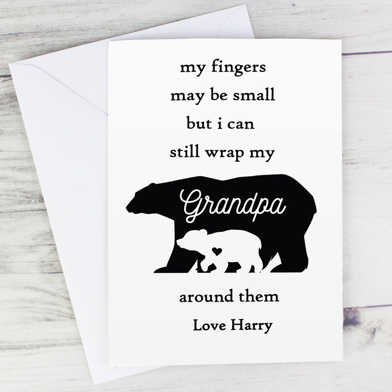 Personalised Fingers Maybe Small Polar Bear Card Greetings Cards Everything Personal