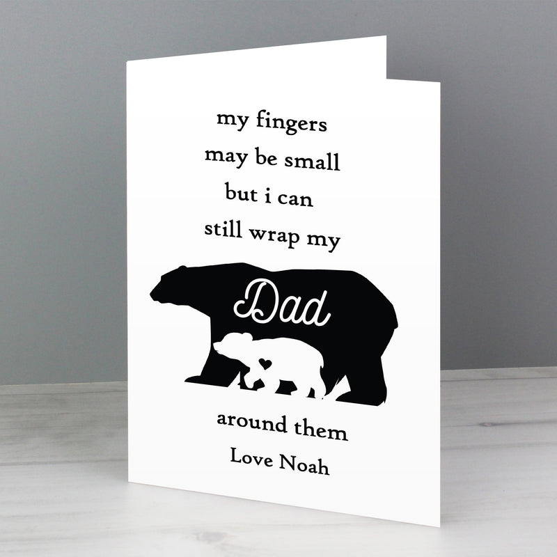 Personalised Fingers Maybe Small Polar Bear Card Greetings Cards Everything Personal