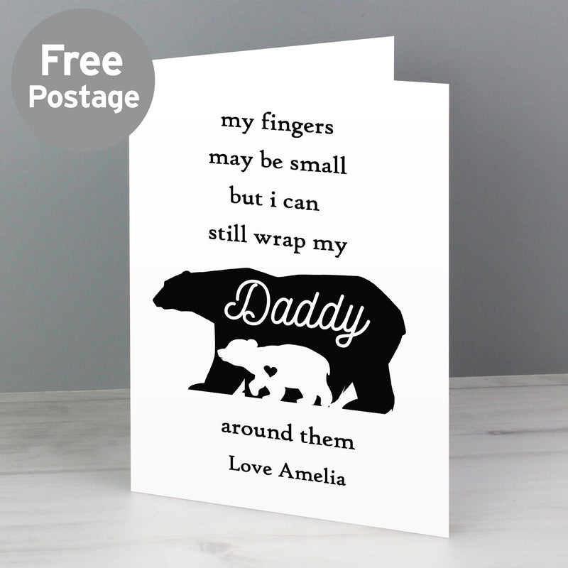 Personalised Fingers Maybe Small Polar Bear Card Greetings Cards Everything Personal