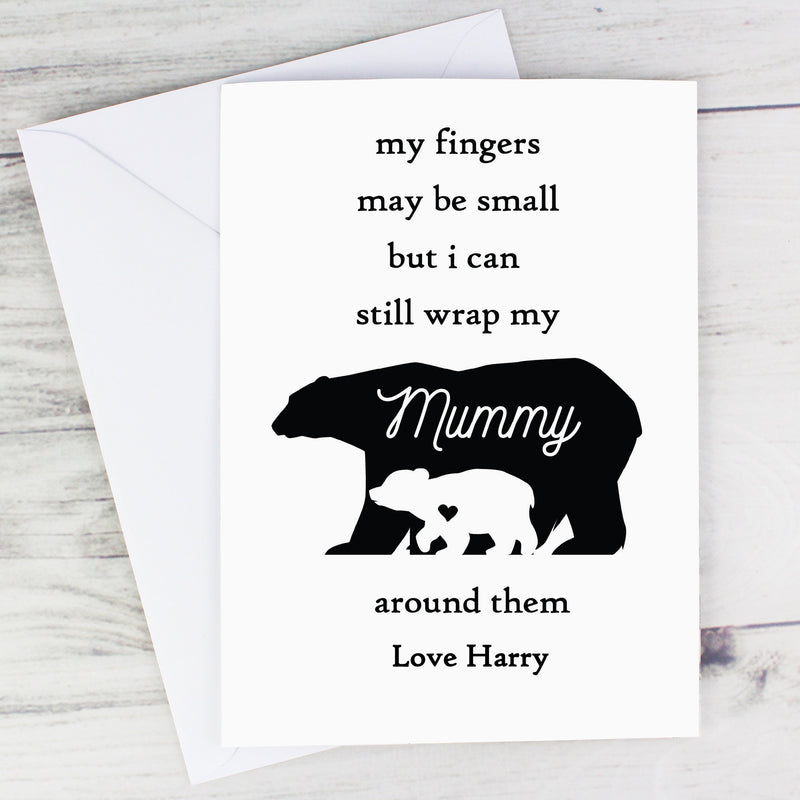 Personalised Fingers Maybe Small Polar Bear Card Greetings Cards Everything Personal