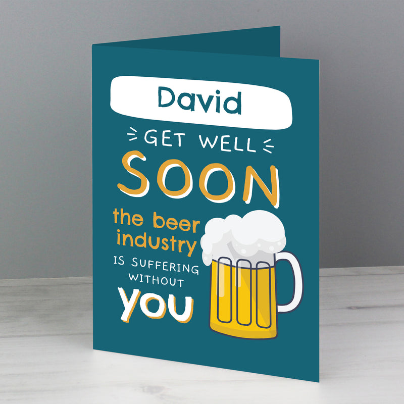 Personalised Get Well Soon Card Greetings Cards Everything Personal