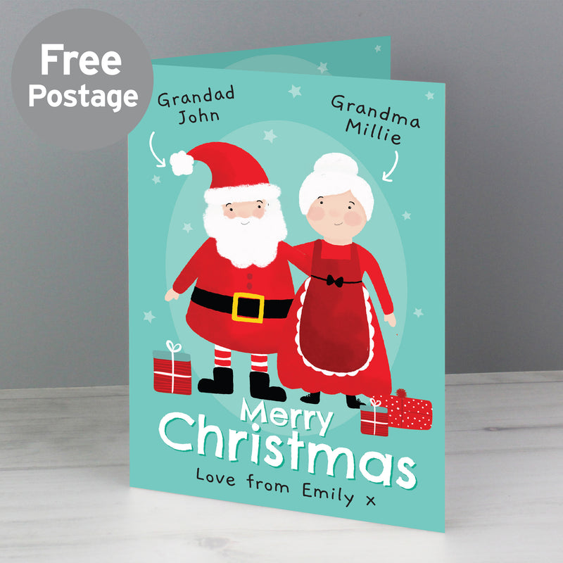 Personalised Mr & Mrs Claus Card Greetings Cards Everything Personal