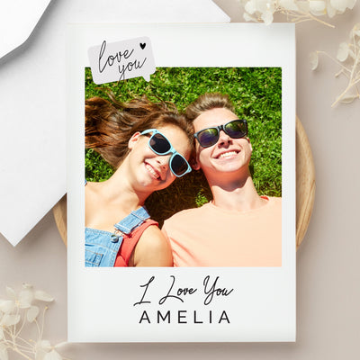 Personalised Love You Photo Upload Greeting Card Greetings Cards Everything Personal