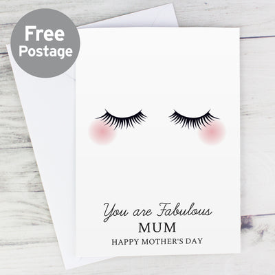 Personalised Eyelashes Card Greetings Cards Everything Personal