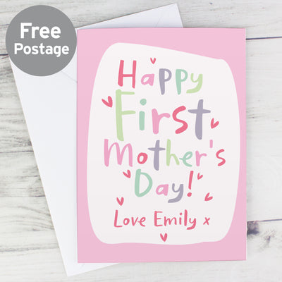Personalised Happy First Mother's Day Card Greetings Cards Everything Personal