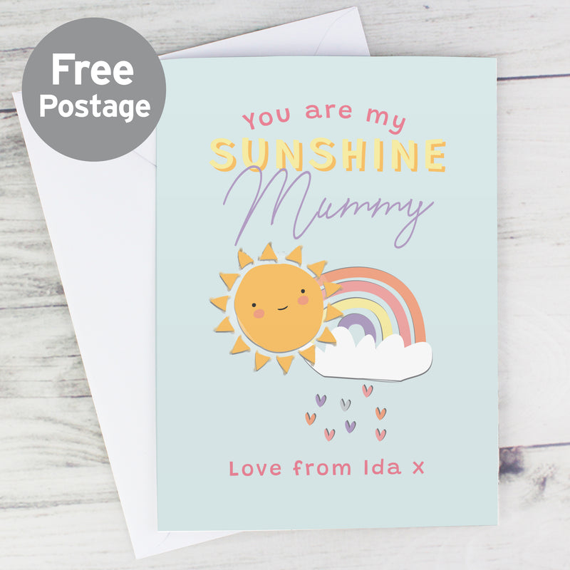 Personalised You Are My Sunshine Card Greetings Cards Everything Personal