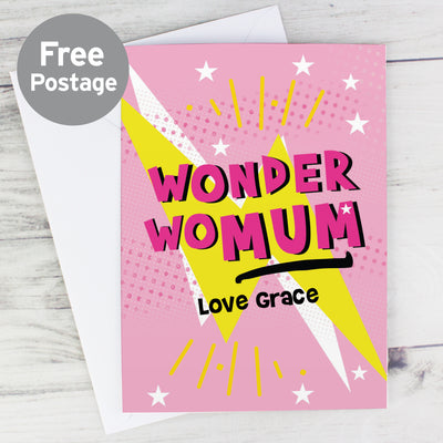 Personalised Wonder WoMum Card Greetings Cards Everything Personal