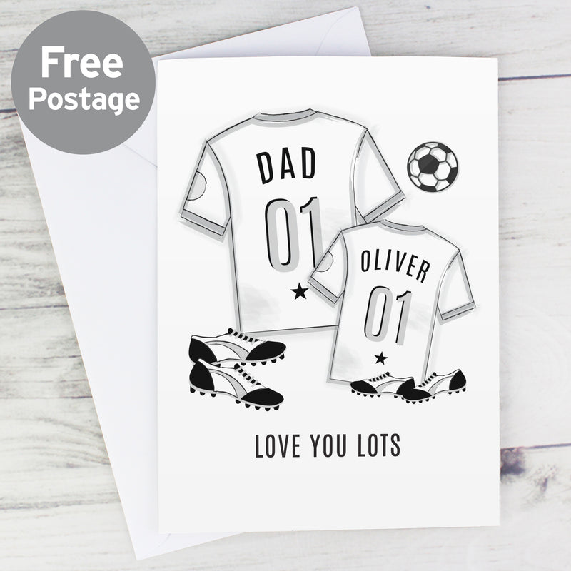 Personalised Football Mini Me Card Greetings Cards Everything Personal