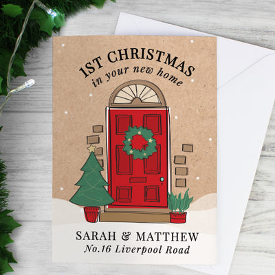 Personalised 1st Christmas In Your New Home Card Greetings Cards Everything Personal