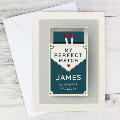 Personalised The Perfect Match Card Greetings Cards Everything Personal