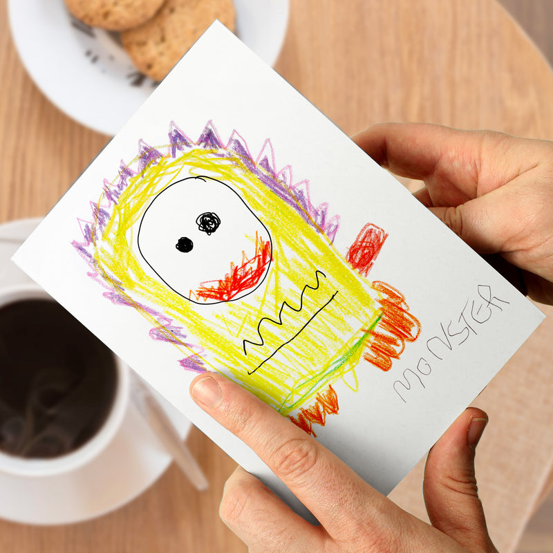 Personalised Childrens Drawing Photo Upload Card Photo Upload Products Everything Personal