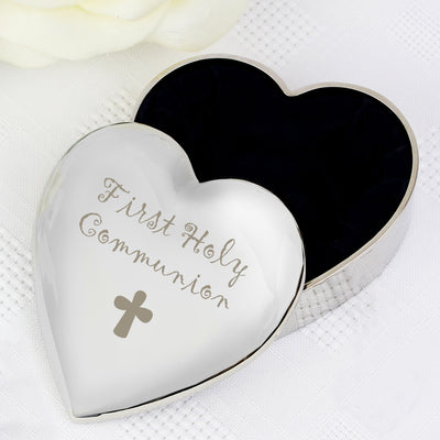 1st Holy Communion Heart Trinket Box Trinket, Jewellery & Keepsake Boxes Everything Personal