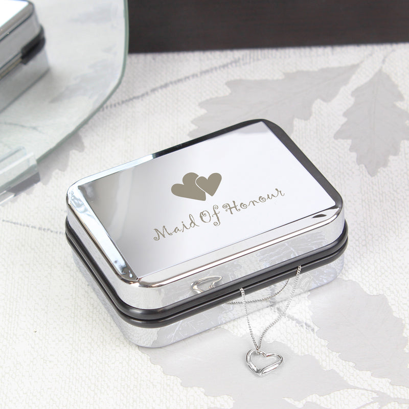 Maid of Honour Heart Necklace Box Trinket, Jewellery & Keepsake Boxes Everything Personal