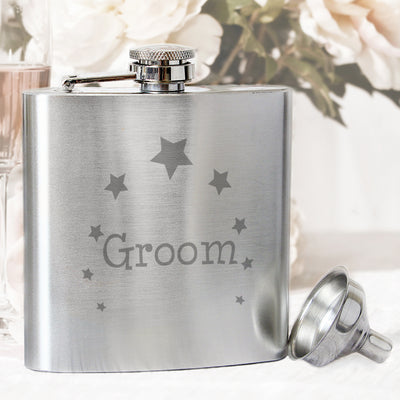 Groom Hip Flask Glasses & Barware Everything Personal